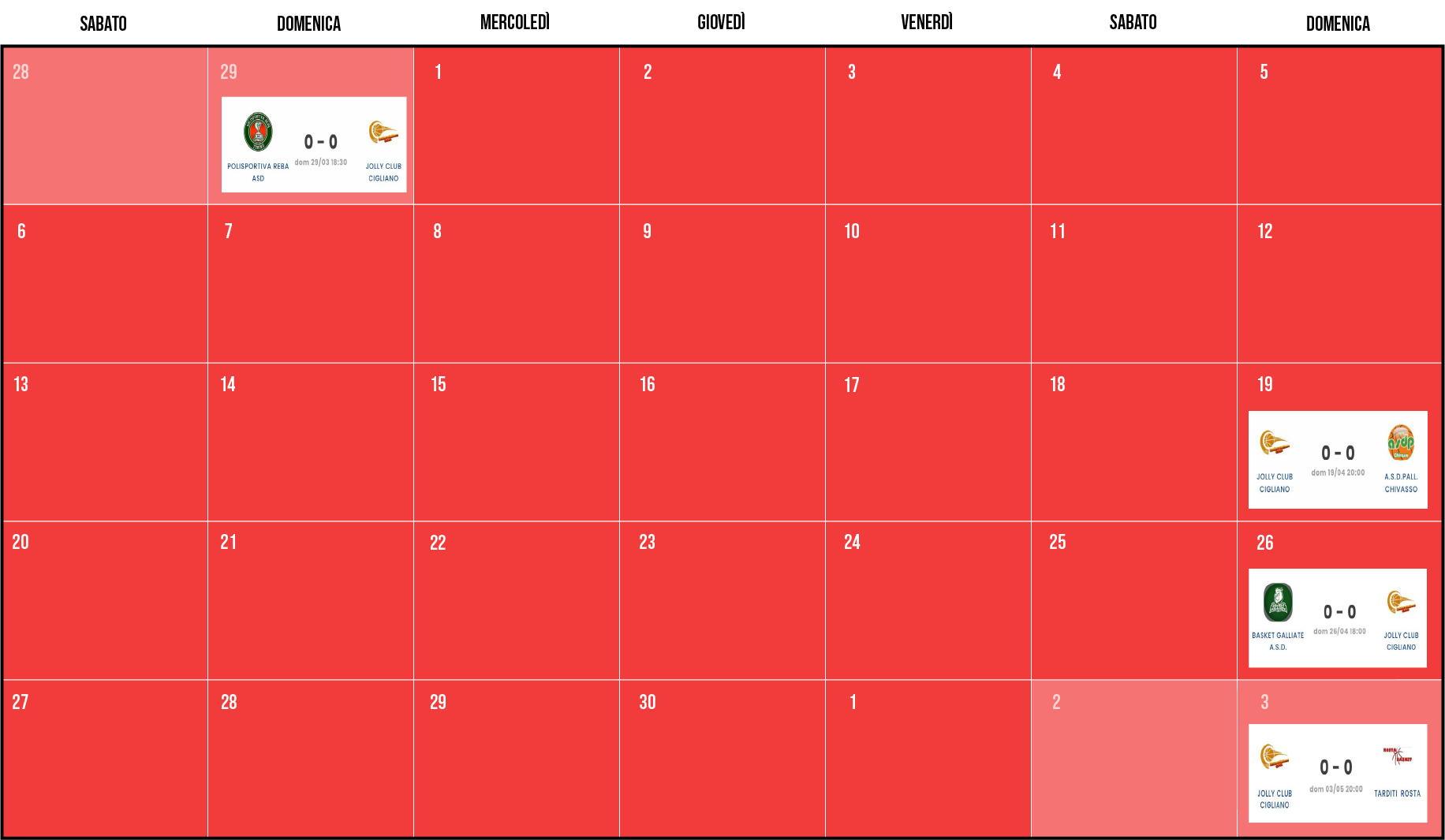 Calendario